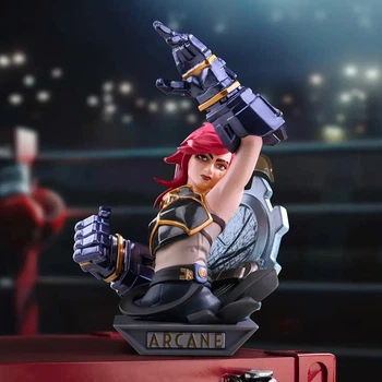 Колекційна статуетка POP MART Arcane Vi League of Legends 10 см ПВХ-пластик фігурка безстрашної захисниці Пілтовера для вітрини та робочого столу