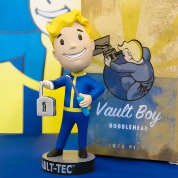 Коллекционная фигурка Fallout Vault Boy с набором Lock Pick 13 см PVC игровая статуэтка для фанатов серии Фолаут детализированная модель для коллекционирования тематический аксессуар для геймеров для оформления рабочего стола и игровой зоны