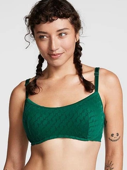 Бюстгальтер з кісточками Victoria's Secret Mesh Push-Up Bralette S Зелений