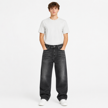 Джинсы Difransel мужские широкие baggy,36 Графит