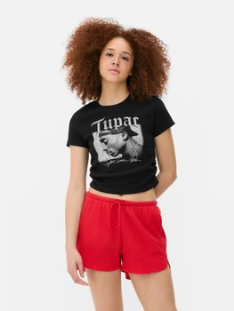 Білизняний топ Primark чорний з принтом TOCIO468 L