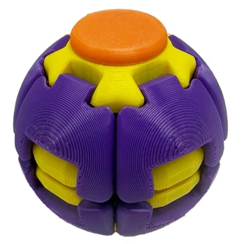 Дитячий антистрес "Spiner-Ball" Bambi SPIN-BALL-6(Violet-Yellow) розмір 5,5 см