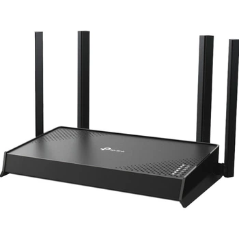 Беспроводной маршрутизатор TP-Link Archer BE220 с поддержкой Wi-Fi 7 BE3600, диапазонами 2.4/5 ГГц, 4×GbE и 4 антеннами Black