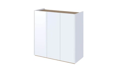 Комод 3-дверний Ізі білий глянець ДСП 950x400x950 см з LED-підсвіткою