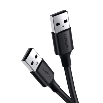 Кабель Ugreen US102 USB - USB (AM/AM), 0.5 м, Black (10308)