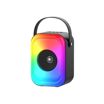 Колонка портативна Havit HV-SQ128BT, Black, 5 Вт, Bluetooth, AUX, micro-USB, USB, FM, TWS, TF, RGB, MIC IN, 1500 mA, час роботи до 5 год, дальність дії до 10 м