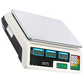 Электронные торговые весы Digital Lion ACS-A9 до 30 кг точность 5 г нержавеющая сталь белый