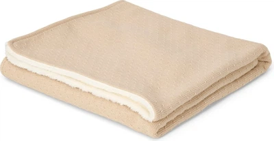 Kocyk dziecięcy Little Dutch Pure Soft Beige ocieplany 70x100 cm (8721122584347)