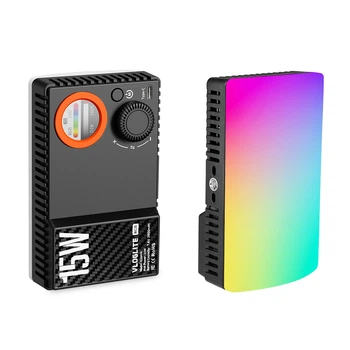 Светодиодный RGB накамерный свет VLOGLITE K15. Лампа для видео и фотосъемки