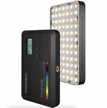 Портативне відеосвітло Yongnuo YN120 RGB із вбудованим акумулятором 2500K-9900K