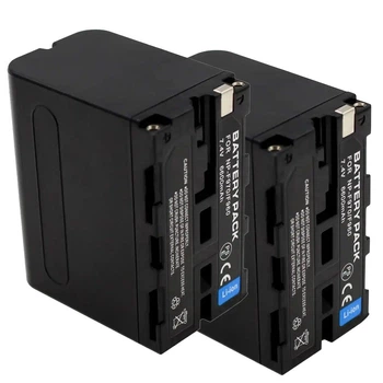 Два аккумулятора 6600 mAh универсальный для видеосвета, камеры F960/F970