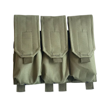 Підсумок потрійний для магазинів АК закритий з MOLLE(Олива)