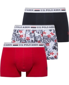 Набор трусов-боксеров мужских 3шт. U.S. Polo Assn. 80650NRW L разных цветов (8680557464306)