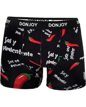 Трусы-боксеры мужские DONJOY DJ104CHILI XL Chili peppers на черном (8969419049103)