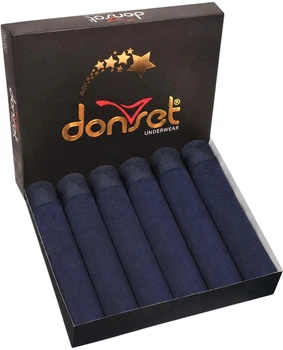 Набор трусов-боксеров мужских 6шт Donset DSSETDBLUE L темно-синих (8680500002302)