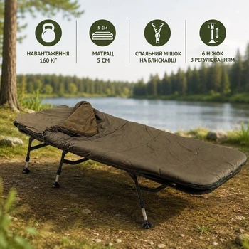 Карповая раскладушка Ranger BED 88 Sleep System