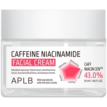 Крем для выравнивания тона кожи с кофеином и ниацинамидом APLB Caffeine Niacinamide Facial Cream, 55 мл
