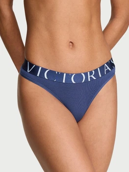 Трусики танга женские хлопковые Victoria's Secret 500451474 S Синие (1160978741)
