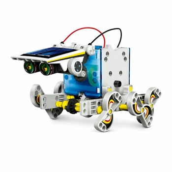 Обучающий STEM-конструктор Solar Robot 14 в 1 на солнечной батарее детский