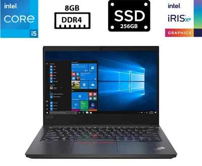 Ноутбук Lenovo ThinkPad E14 Gen 2 14" IPS 1920x1080 Core i5-1135G7 2.40GHz 8GB DDR4 SSD 256GB Iris Xe Graphics Камера (LE14G2R8S256B9) Б/У