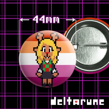 Значок Ноэлль из игры Deltarune / Дельтарун. №79. 44мм