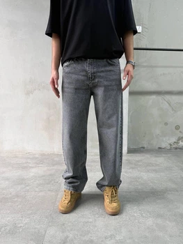 Мужские джинсы Difransel Baggy 36 серые потертые