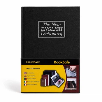 Книга-сейф BookSafe 180×115×55 мм с ключевым замком Черный