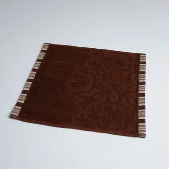 Полотенце кухонное махровое с орнаментом GM Textile 30х30см 400г/м2 (Коричневый)