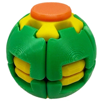 Детский антистресс "Spiner-Ball" SPIN-BALL-6(Green-Yellow) размер 5,5 см