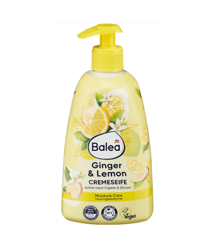 Крем-мило з дозатором Balea Cremeseife Ginger & Lemon Імбир та лимон, 500 мл. (4066447745382)