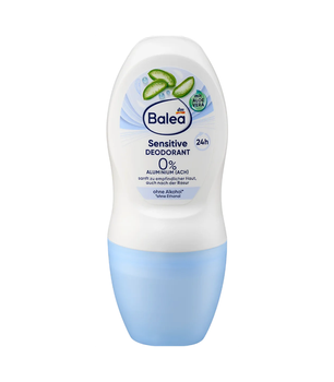 Женский дезодорант шариковый Balea Deodorant Sensitive 0% Aluminium 24h для чувствительной кожи, 50 мл. (4066447591989)
