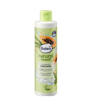 Гель для душу Balea Natural Beaty Duschgel освіжаючий Олія насіння коноплі та папайя, 250 мл. (4066447747157)