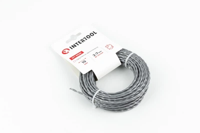 Леска для триммера INTERTOOL 2,7 мм × 15 м, двухкомпонентная, сверло (DT-2329)