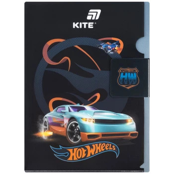 Папка – уголок Kite с клапаном A4 Hot Wheels- 2 (HW25-248-2)