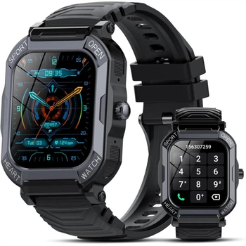 Смарт-годинник Xinwld H30 Bluetooth 1.85" IP68 із дзвінками 113 спортрежимів Black