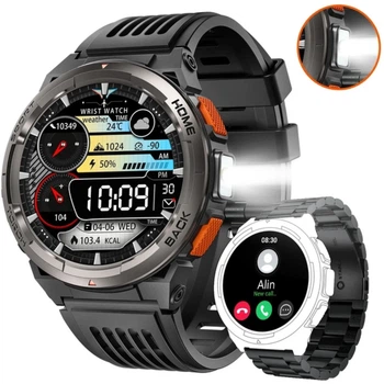 Смарт-часы EIGIIS KE5 военный Bluetooth 5.21.45" 530 мАч 3ATM Black