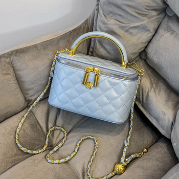 Женская сумка-косметичка 3088 Vanity Bag кросс-боди голубая