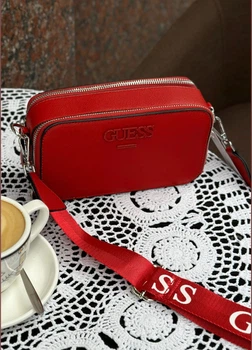 Женская прямоугольная сумка Guess 23705 кросс-боди красная