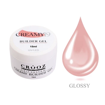 Гель для наращивания и укрепления ногтей Crooz Creamy Builder Gel №19 15мл