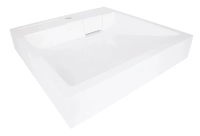 Раковина на стиральную машину Qtap Arvin 59x59x115 мм. квадратная, без донного клапана QTARV2365WHI48575