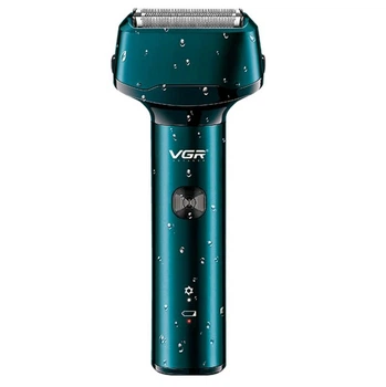 Электробритва аккумуляторная VGR V370 беспроводная сеточная с 3 головками для бритья