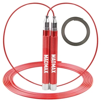 Скакалка швидкісна на підшипниках алюмінієва MadMax MFA-286 Speed jump rope Red (PP_MFA-286-RED-U)