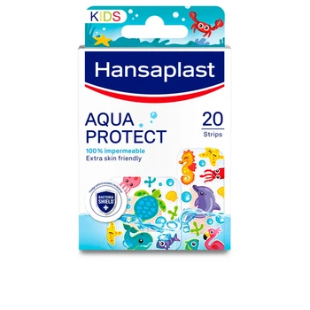 Детский лейкопластырь Hansaplast AquaProtect Kids водостойкий с рисунками морских животных 20 шт