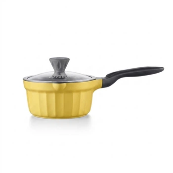 Кастрюля BUYDEEM антипригарна 18 см Yellow