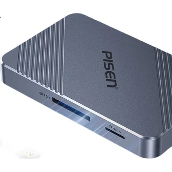 Кардридер Pisen USB и Type-C 3.2 для карт CFeA/CFeB/SD 4.0/TF, для камер Sony и Canon