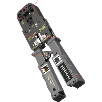 Набор HAILE HT-G83T кримпер для RJ45 с тестером и стриппером для Cat5e/Cat6