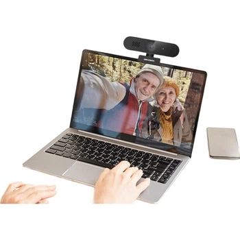 Веб-камера HIKVISION для компьютера, разрешение 2K Ultra HD, автофокус через USB, встроенный микрофон и динамик, подходит для онлайн-занятий, домашнего использования, прямых трансляций, видеоконференций, чата на ноутбуке, E14Sa