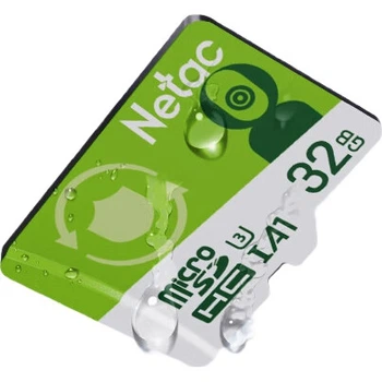 Карта памяти Netac 32 ГБ TF (MicroSD), A1 U3 V30 4K, для видеорегистраторов и систем видеонаблюдения, совместима с 360, Hikvision, Lingdu