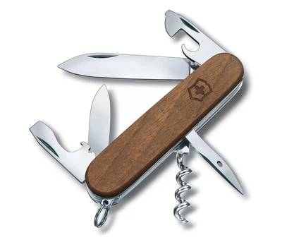 Швейцарський ніж Victorinox Spartan Wood 10 функцій для туристів рибалок стильний компактний