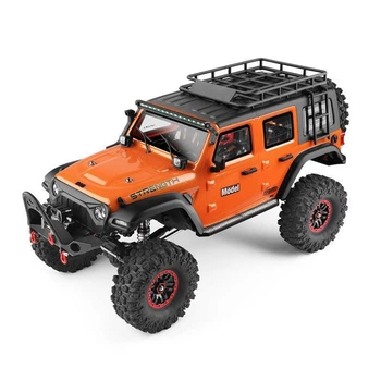 Машинка на радіокеруванні WLtoys 104010 Jeep Rubicon 1:10 4WD RTR помаранчевий